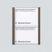 Siedle&Söhne - Zubehör/Ersatzteile für Türkommunikation Namensschild Bernst-Glim 200029954-00 f. TM612-2/BTM650-02 − 1 Stück