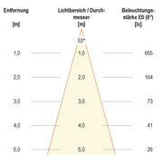 EVN Lichttechnik - Downlight/Strahler/Flutlicht Deckeneinbauleuchte 568014602 IP20 6W 3000K 620lm