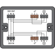 WAGO - Kompaktverteiler für steckbare Gebäudeinstallation Verteilerbox 899-631/363-000 1 Eingang, sw