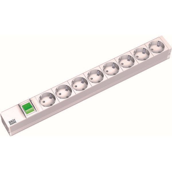 Bachmann - Power distribution unit (PDU) 19Zoll Steckdosenleiste 8f 333.400 1HE 8xSchutz.1xScha