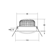Brumberg Leuchten - Downlight/Strahler/Flutlicht LED-Einbaustrahler 230V 39395074