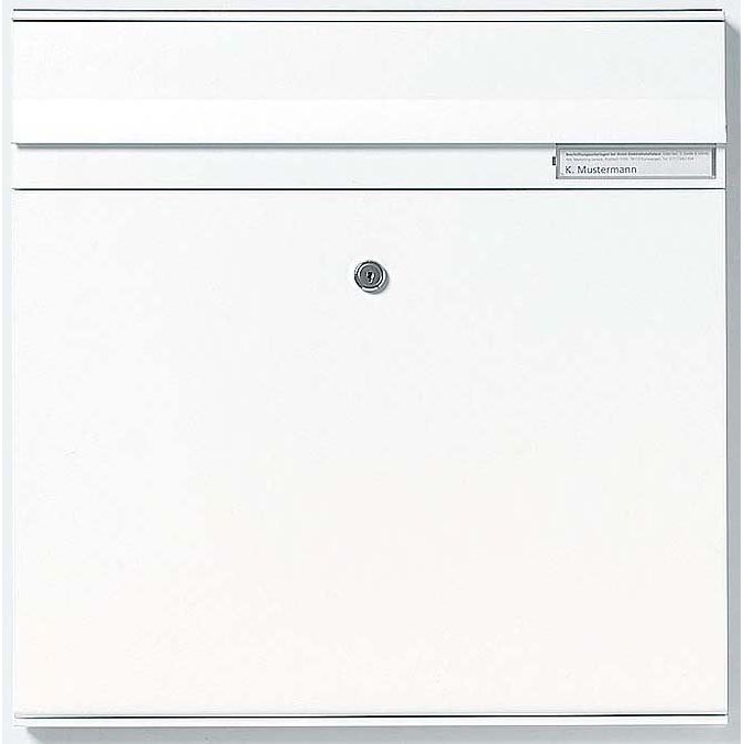 Siedle&amp;Söhne - Montageelement für Türstation Briefkasten-Modul BKM 611-4/4-0 W weiss, m.Einwurfk.  − 1 Stück
