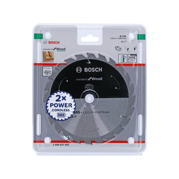 Bosch - Kreissägeblatt PRO Wood cordless 2608837681 Kreissägeblatt 165 x