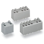 WAGO - Leiterplattenklemme 735-306/003-000 Drücker,1,5mm²,grau − 40 Stück