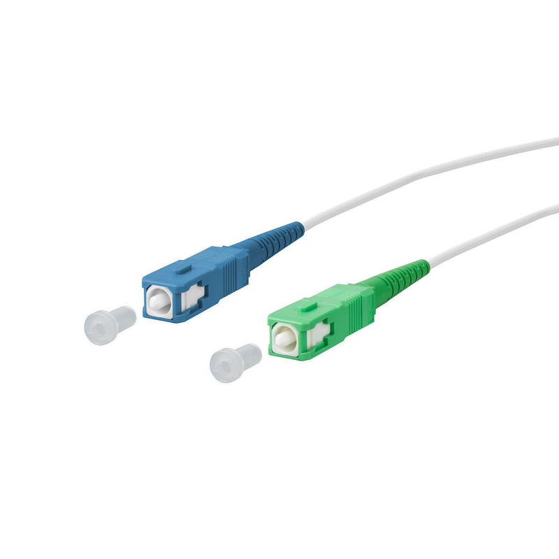 Metz Connect - Patchkabel LWL OpDAT Patchkabel SC-S/SC-S 151P7EOEA05E APC OS2, weiß, 0,5 m