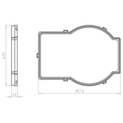 Kaiser - Zubehör/Ersatzteile für Leuchteneinbaugehäuse Zwischenrahmen KompaX 1 1293-13 EH 25 mm