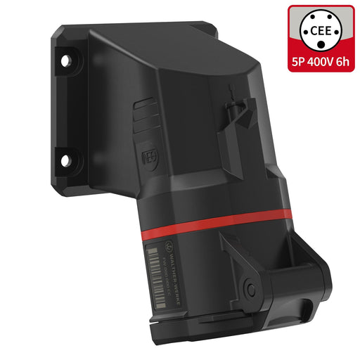Walther Werke - CEE-Anbausteckdose (IEC 60309) CEE NEO Anbaudose FW513506SK 16A 5P 6h IP54 − 10 Stück