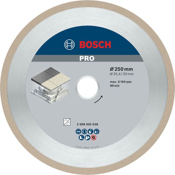 Bosch - Trenn-/Schleifscheibe Diamanttrennscheibe 2608602638 PRO Ceramic