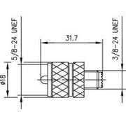 Telegärtner - Koax-Kupplung Adapter UHF-MiniUHF (M-F) 100024354 − 5 Stück