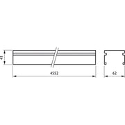 Philips Lighting - Tragschiene für Lichtbandsystem Tragschiene 7pol. LL546T4x2.5#42520099 4552mm, weiß