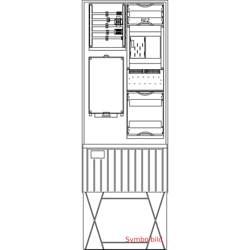 Elsta Mosdorfer - Zähler-Komplettschrank Zähleranschlusssäule 10051770 A320 N3 1Z BKEI 12TE