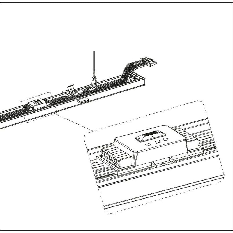Ledvance - Geräteträger für Lichtbandsystem LED-Universallichtträger TRU.UNI.P50W840WCLD. 840, DALI
