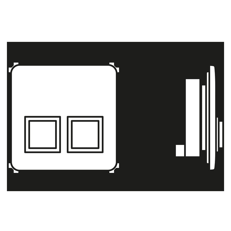 Jung - Behindertenelement für Installationsschalterprogramme Dienstzimmereinheit NRS CD 0834 DZE WW für Notrufsystem