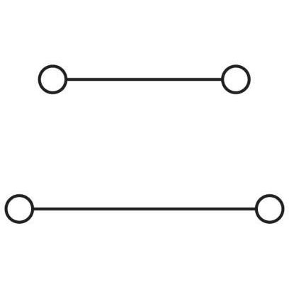 Phoenix Contact - Durchgangs-Reihenklemme Durchgangsklemme PTT 1,5/S-2L BU − 50 Stück