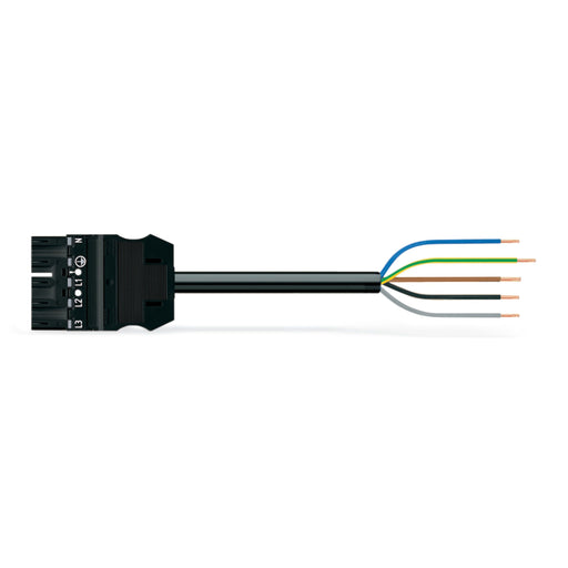 WAGO - Konfektionierte Leitung für steckbare Gebäudeinstallation konfekt. Anschlussleitung 771-9995/216-301 Eca,Stecker