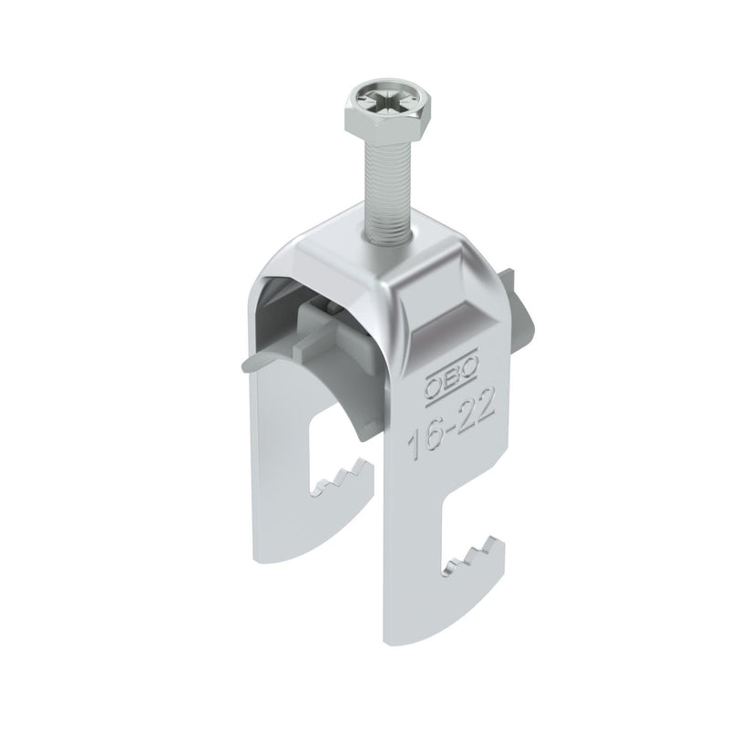 OBO Bettermann - Bügelschelle BS-F1-K-22 ALU 16-22mm − 100 Stück