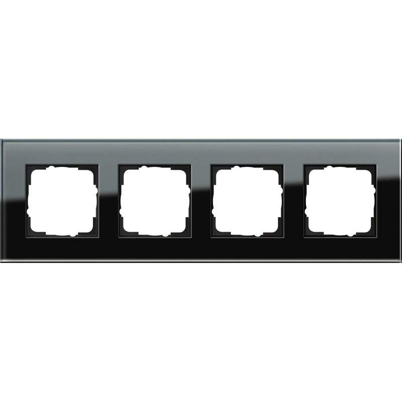Gira - Abdeckrahmen 4f. sw-glas 021405 Esprit