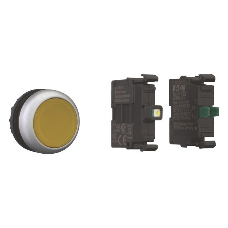 Eaton - Frontelement für Drucktaster Komplettgerät M22-DL-Y-K10LED-BVP Leuchtdrucktaste
