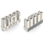 WAGO - Leiterplattensteckverbinder Stecker für Leiterplatten 770-835 5-polig,weiß − 50 Stück
