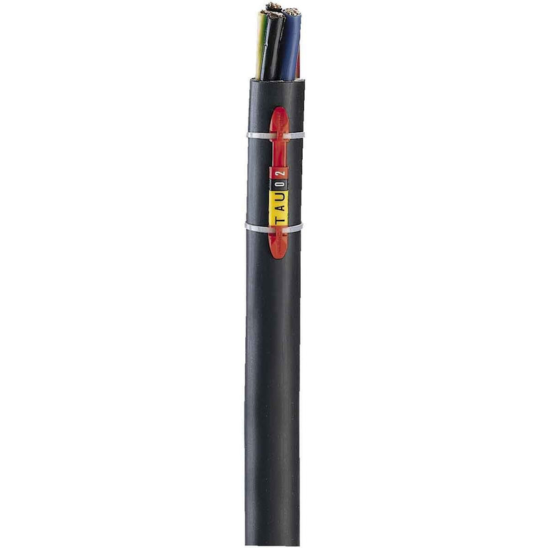 Legrand - Kabelmarkierungssystem Kennzeichenträger Legrand 038450 sw, für 7 Zeichen − 100 Stück