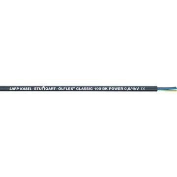 Lapp Kabel&Leitung - Energiekabel >= 1 kV, für ortsveränderlichen Einsatz ÖLFLEX CLASSIC 100 BK 1120474 0,6/1 KV 4G4