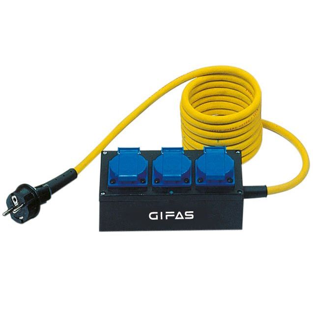 Gifas Electric - CEE-Steckdosen-Kombination (IEC 60309) Vollgummi-Verteiler 1803-KN3