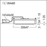Zumtobel Group - Decken - /Wandleuchte LED - Einbauleuchte SUI DSG6 #60211014 3000K