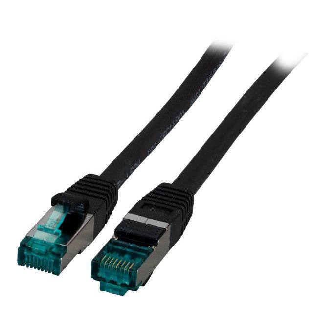 EFB-Elektronik - Patchkabel Kupfer Patchkabel Cat.6A S/FTP EC6000A 0.25m sw RJ45