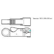 EFB-Elektronik - Spezialwerkzeug für Kommunikationstechnik Abisolierwerkzeug 52536.2 f.Koax-Leitungen