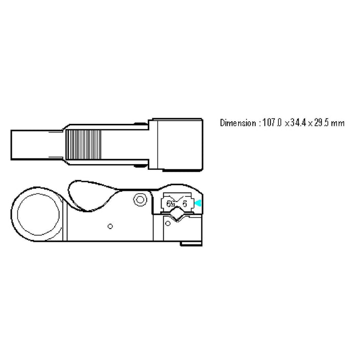 EFB-Elektronik - Spezialwerkzeug für Kommunikationstechnik Abisolierwerkzeug 52536.2 f.Koax-Leitungen  − 1 Stück
