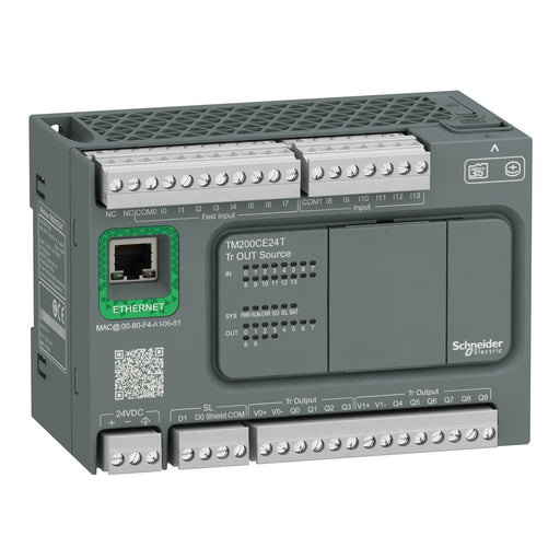Schneider Electric - SPS-Grundgerät M200 24I/O, TM200CE24T Dc24,14In,10Out