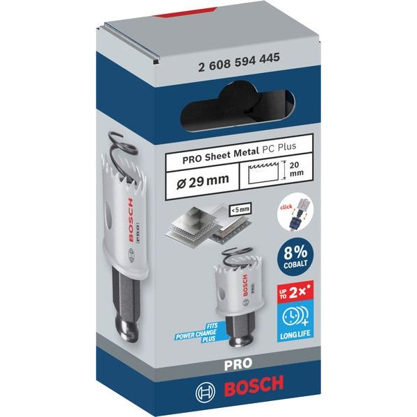 Bosch - Lochsäge PRO Sheet Metal PC Plus 2608594445 Lochsäge, 29 mm