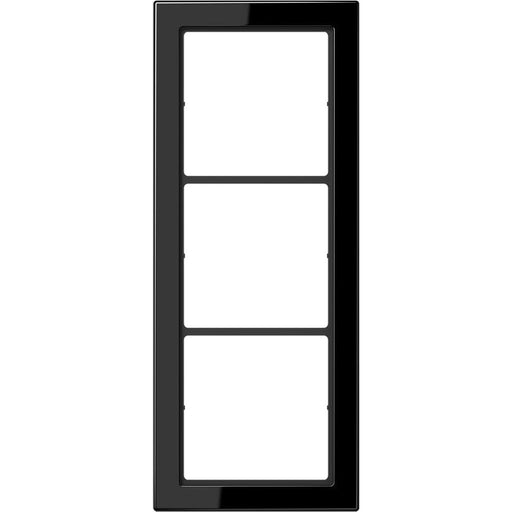 Jung - Abdeckrahmen Rahmen 3-fach sw FD 983 SW waage/senkrecht
