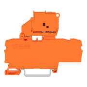 WAGO - Sicherungs-Reihenklemme 3-Leiter-Sicherungsklemme 2202-1712/1000-867 orange − 50 Stück