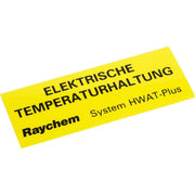 Chemelex - Piktogramm für Not-/Hinweisleuchte Kennzeichnungsaufkleber LAB-HWAT-D ELEKTR. TEMP.HALTUNG − 100 Stück