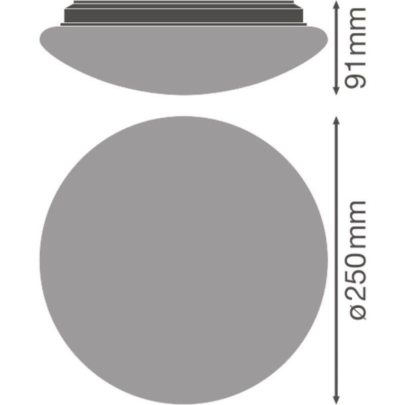 Ledvance - Decken-/Wandleuchte LED-Wand-/Deckenleuchte SFCIRC.250SEN13W3000 3000K, mit Sensor