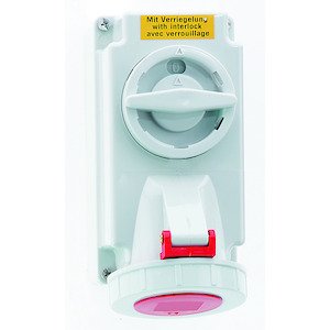 Bals Elektrotech - CEE-Steckdose abschaltbar, abgesichert (IEC 60309) Wandsteckdose abschaltbar 160056 verriegelt 16A 3p 4