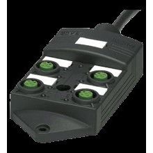 Pepperl+Fuchs Fabrik - Passiver Sensor-/Aktor-Verteiler (mit Leitung) Junction block V1-4A-E2-5M-PUR