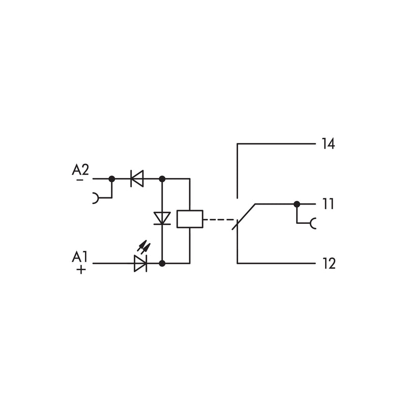 WAGO - Schaltrelais Relaismodul 859-397 DC 48 V,1 Wechsler − 10 Stück