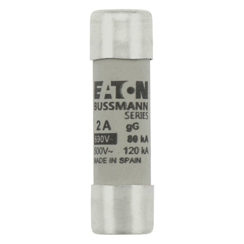 Eaton - Zylindrische Sicherung Sicherungseinsatz Nieders. CYLINDRICA#C14G2 2A AC 690V 80kA − 10 Stück