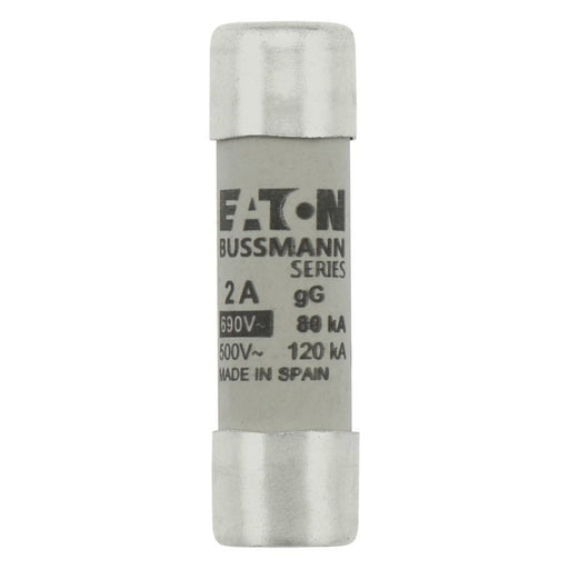 Eaton - Zylindrische Sicherung Sicherungseinsatz Nieders. CYLINDRICA#C14G2 2A AC 690V 80kA − 10 Stück