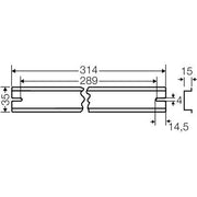 Hensel - Tragschiene DK TS 50 XXmm für KF50