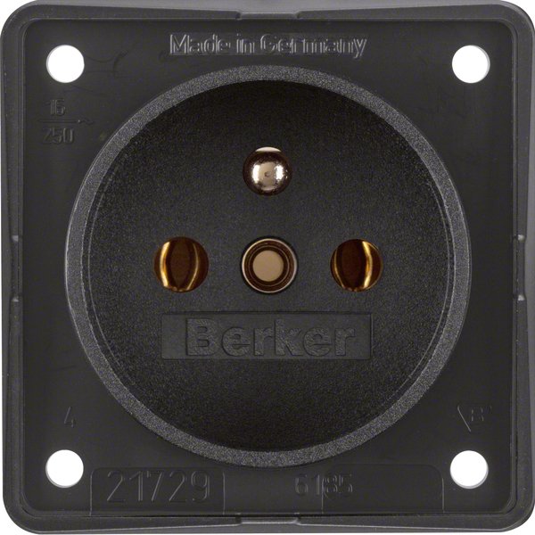 Berker - Steckdose sw 9618505 mit Erdungsstift