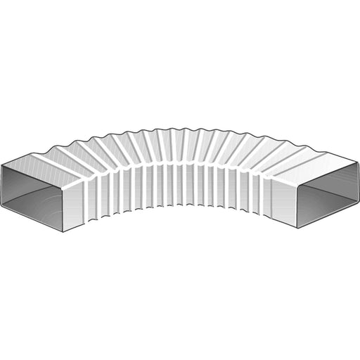 Helios Ventilatoren - Luftkanalbogen rechteckig Flachkanalbogen FLBF 100 flexibel "100" − 3 Stück