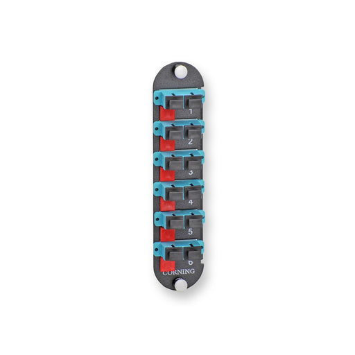 Corning - Moduleinsatz für Patchpanel LWL CCH Panel sw 12 Fiber CCHE-CP12-E7 6x SC-DX OM3 Aqua