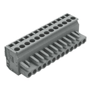 WAGO - Kabelsteckverbinder für Leiterplattensteckverbinder 1-Leiter Federleiste 232-213/026-000 CAGECLAMP 2,5mm²,gr − 25 Stück