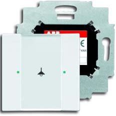 ABB Stotz S&J - Bussystem-Tastsensor Bedienteil Solo 6125/01-84-500 Bundle 1-fach weiß