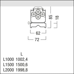 Zumtobel Group - Lichtleiste LED-Lichtbandleuchte IP64 TEC C10000 #42187939 840