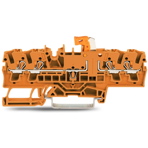 WAGO - Trenn- und Messtrenn-Reihenklemme 4-Leiter-Trenn-u.Messklem. 2202-1872 orange − 50 Stück