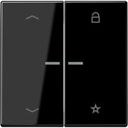 Jung - Bedienelement intelligent eNet Funk-Steuertaste FM LS 1701 P SW Symbol Pfeil,schwarz